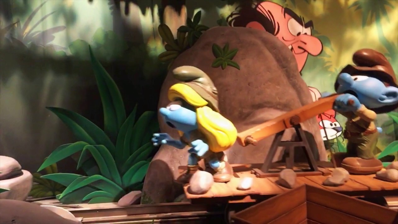 Smurfs Studio Tour at Motiongate Dubai - Full Ride