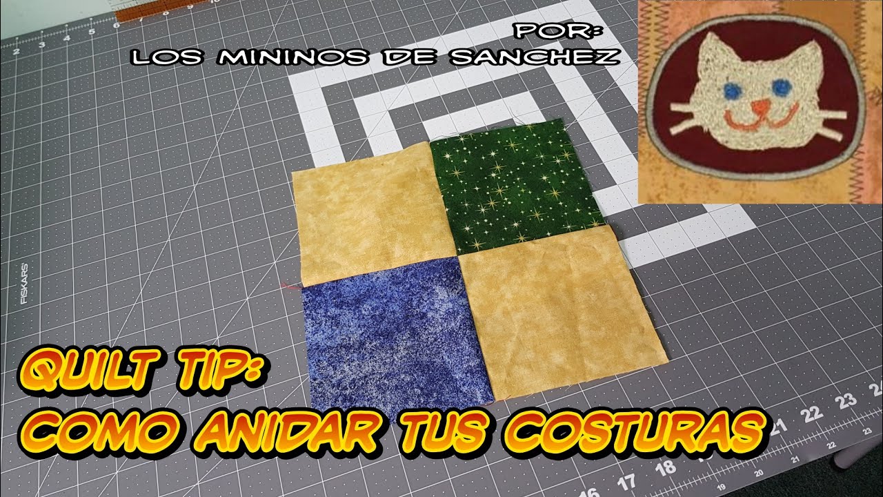 Como anidar tus Costuras en Patchwork