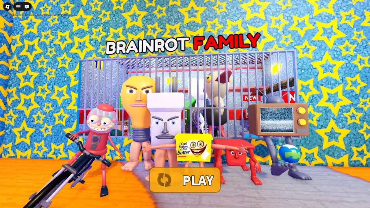 ROBLOX : BRAINROT FAMILY PRISON RUN ! OBBY NEW
