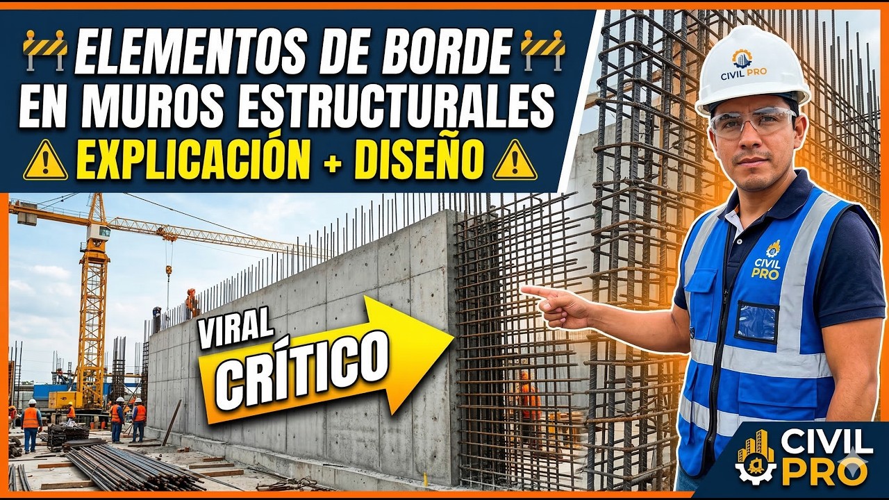 🏗️ ELEMENTOS DE BORDE en Muros Estructurales: Explicación + Diseño | Civil Pro