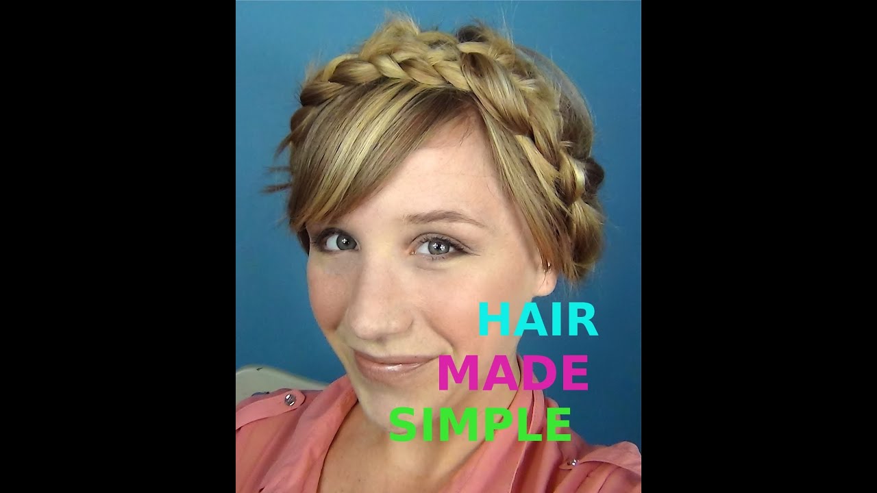 Simple Braid Crown - Updo