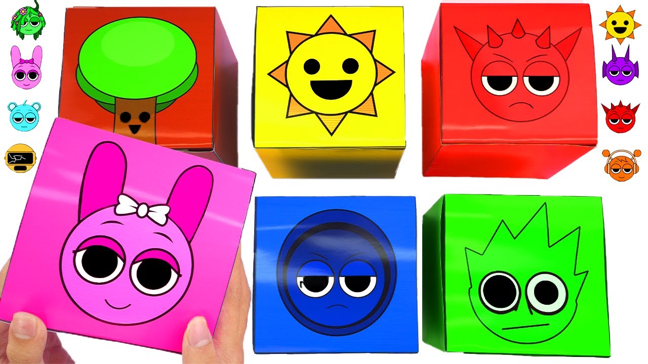✨Paper diy✨️So cute Incredibox Sprunki Blind Box Unboxing | ASMR | Tina TV DIY Show