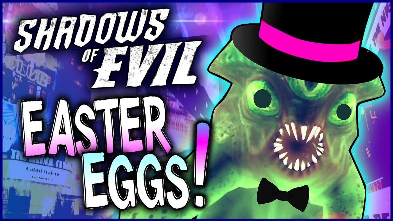 BO3 Zombies: ALL Easter Eggs in Shadows of Evil (funny moments)