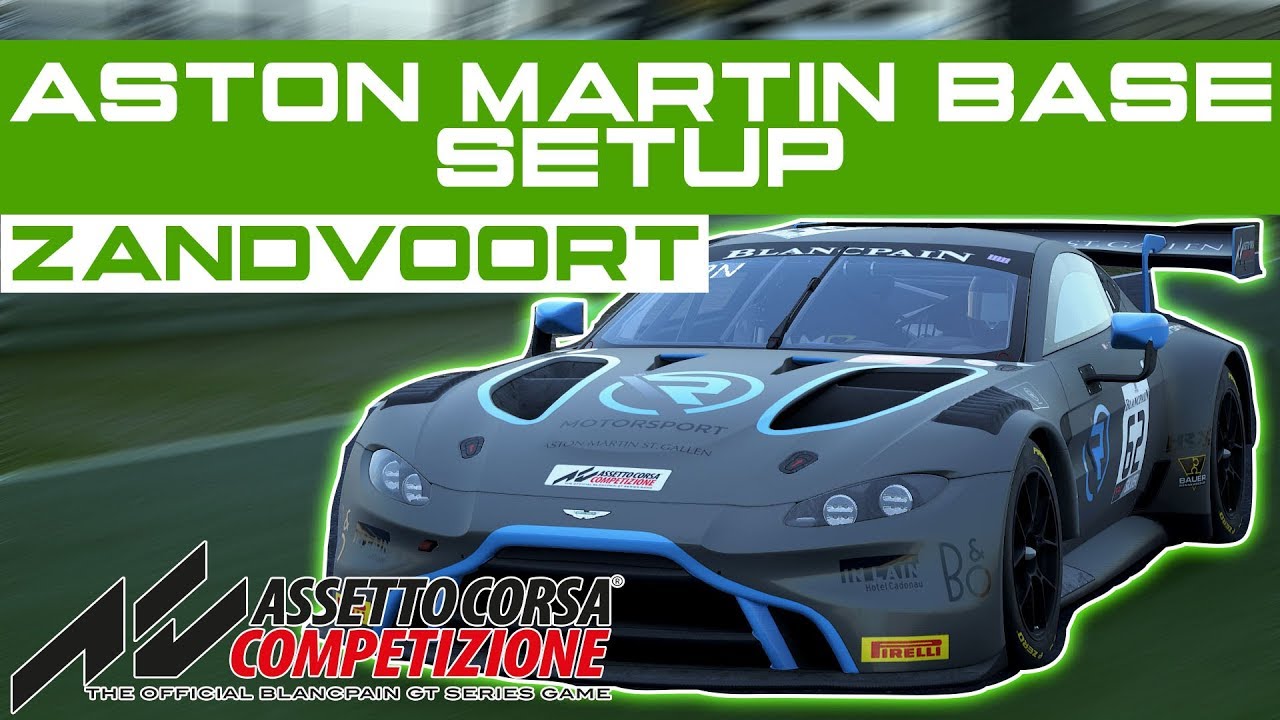 Assetto Corsa Competizione | New Aston MartinGT3 Base Setup @Zandvoort 1:35.877