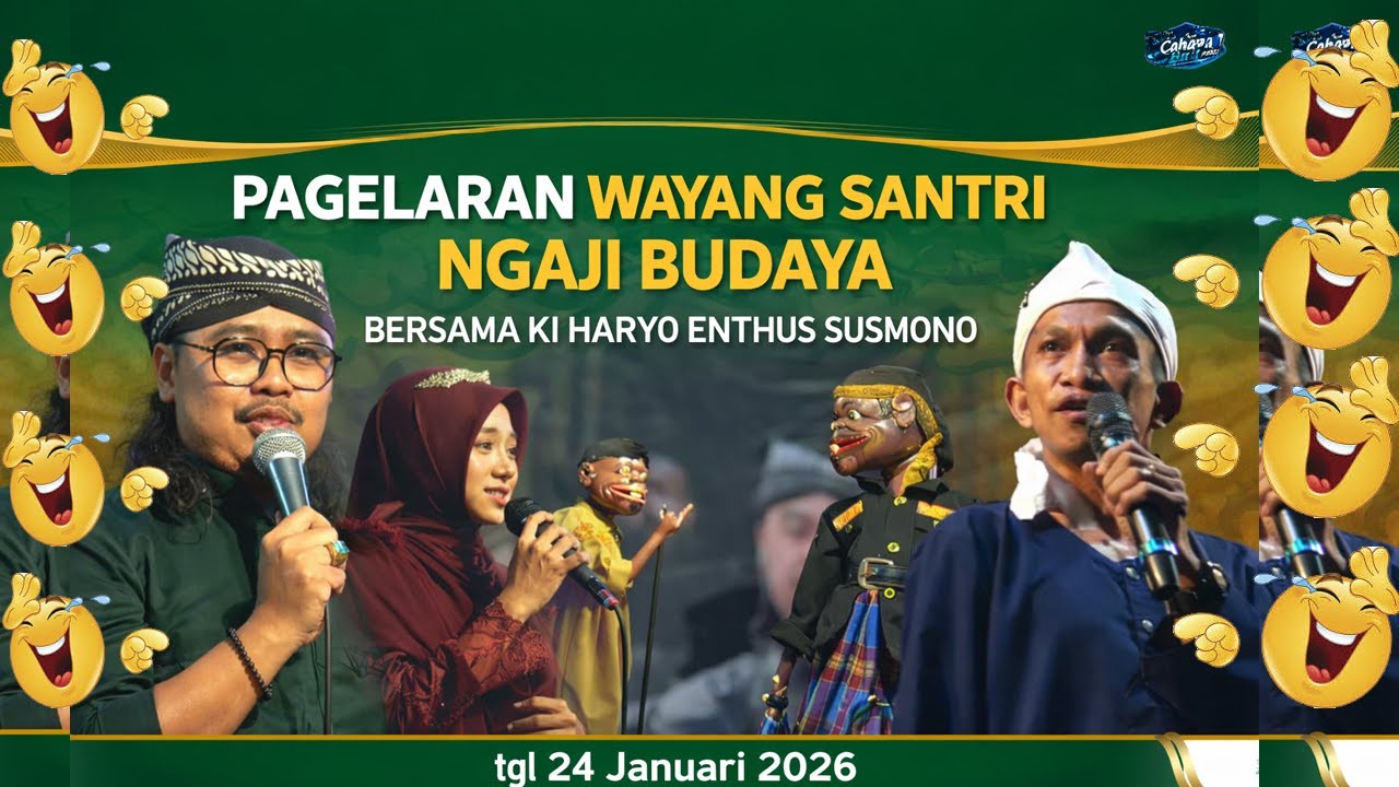 PAGELARAN WAYANG SANTRI   NGAJI BUDAYA  BERSAMA KI HARYO   24 January 2026