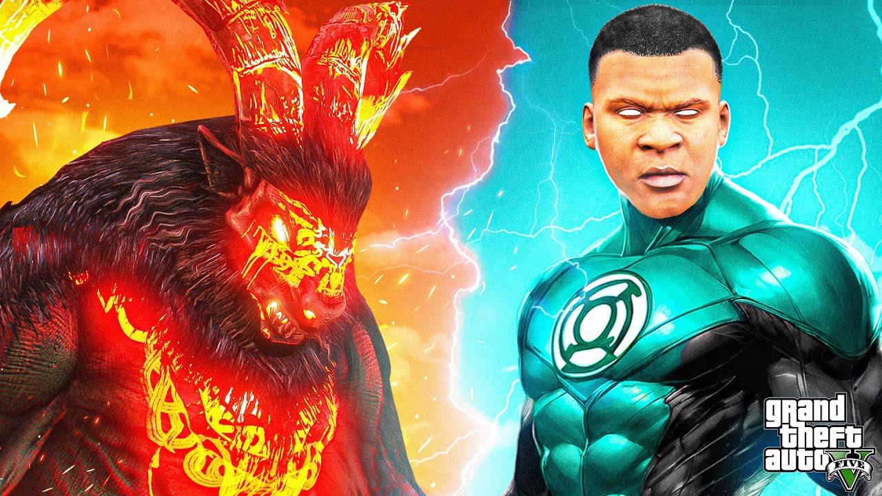Franklin the Neo Lantern vs Zombie Beast | GTA 5: The Book of Beast Part 05 (Season 2)