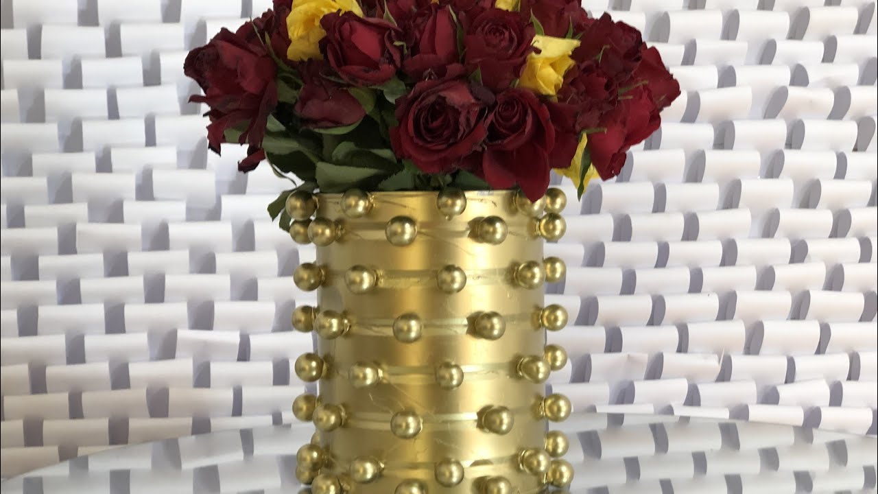 AMABIYE YAKOZE UMUTAKO UTANGAJE|AMAZING VASE OUT OF MARBLES AND EMPTY CAN| #MADEINRWANDA #KORAWIGIRE