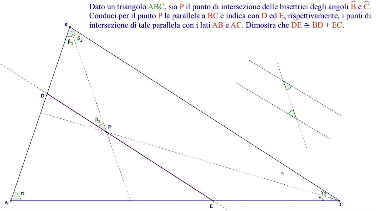 Geometria - Rette perpendicolare e parallele, dimostrazione 1 - primo anno