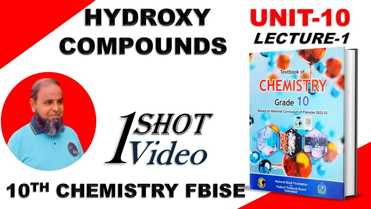 Unit 10 Hydroxy Compounds Class 10 Chemistry Chapter 10 New Book Federal Board FBISE NBF