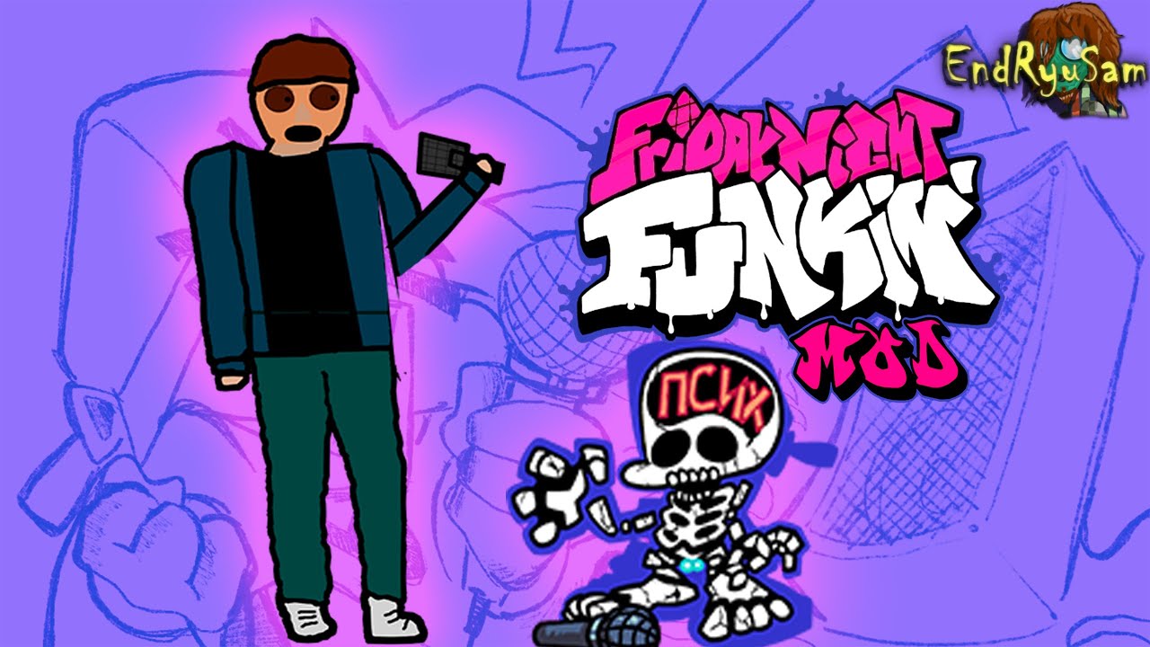 Рисованный парнишка ■ Мод на Friday Night Funkin’