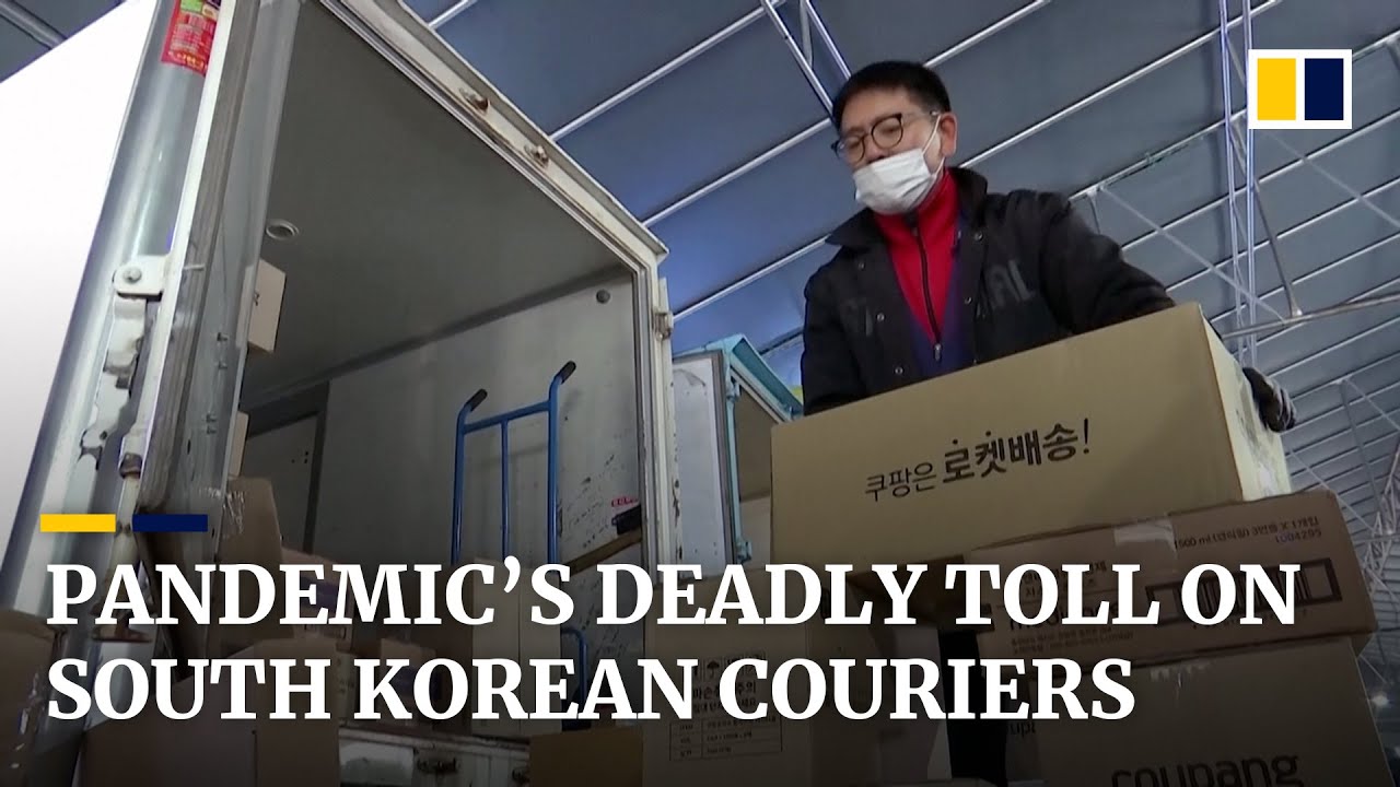 Deaths of South Korean couriers blamed on overwork during pandemic delivery boom