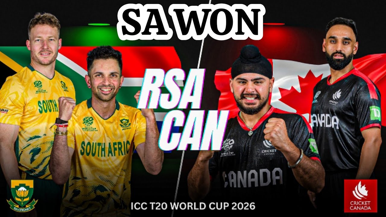 South Africa Crush Canada| One-Sided Thriller 🔥 #cricket #sports #savscan