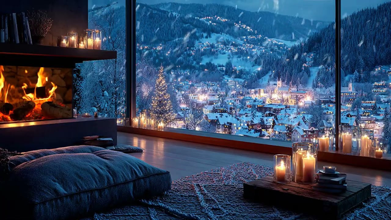 Snowy Night White Lounge Piano | Gentle Piano for Deep Concentration & Peaceful Sleep