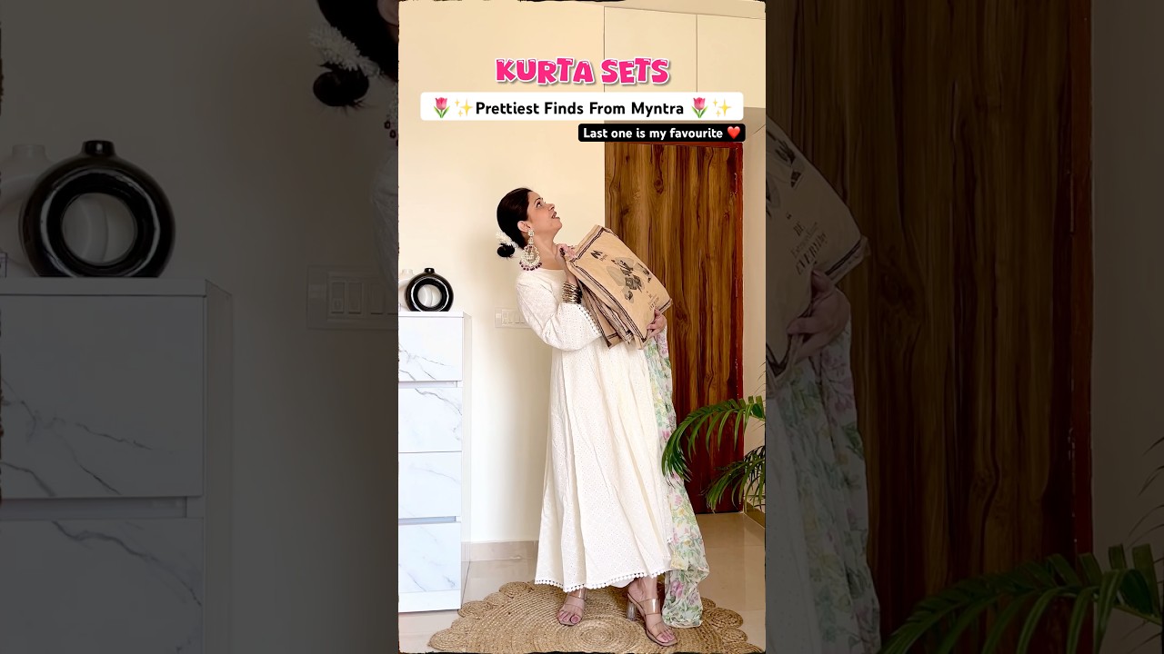 Three Prettiest Kurta Sets From @myntra 🌷🔥 #myntrafashion #kurtaset #fashion #myntra #ethnicwear