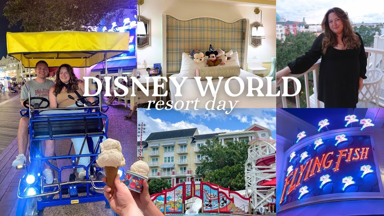 DISNEY WORLD VLOG✨ Boardwalk resort day, Flying Fish, Disney Surrey Bike, pin trading, & more!
