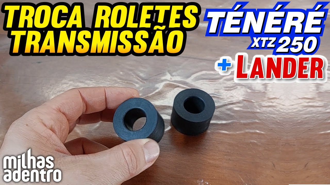 Tenere 250 - Troca Roletes Transmissão Corrente Relação Lander XTZ 250 Yamaha Moto Manutenção