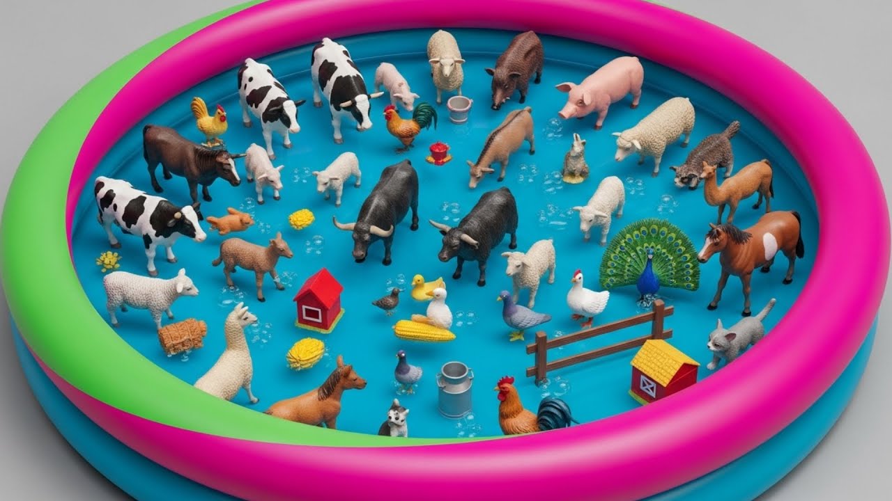 Farm Animals For Kids: Pig, Sheep & Goat Adventure | Educational Video for Toddlers