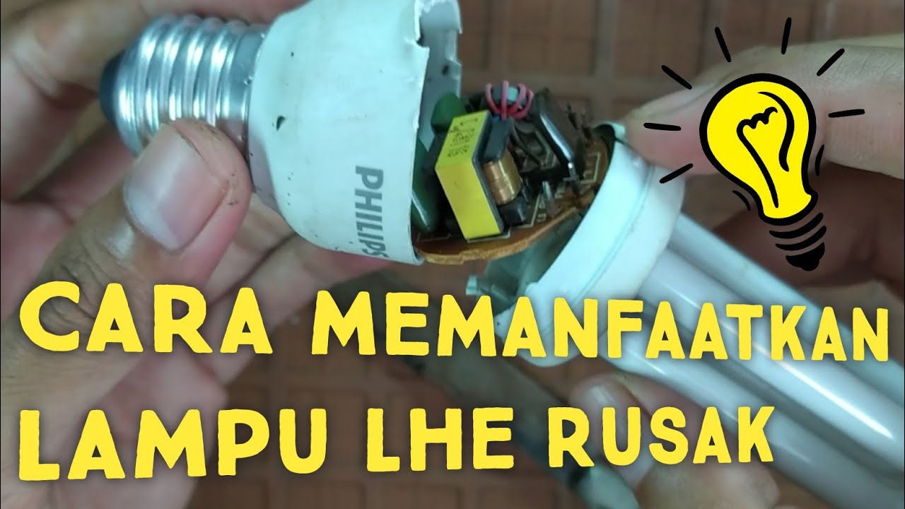 Manfaatkan lampu LHE rusak menjadi inverter input 12 Volt DC, Inverter trafo LHE