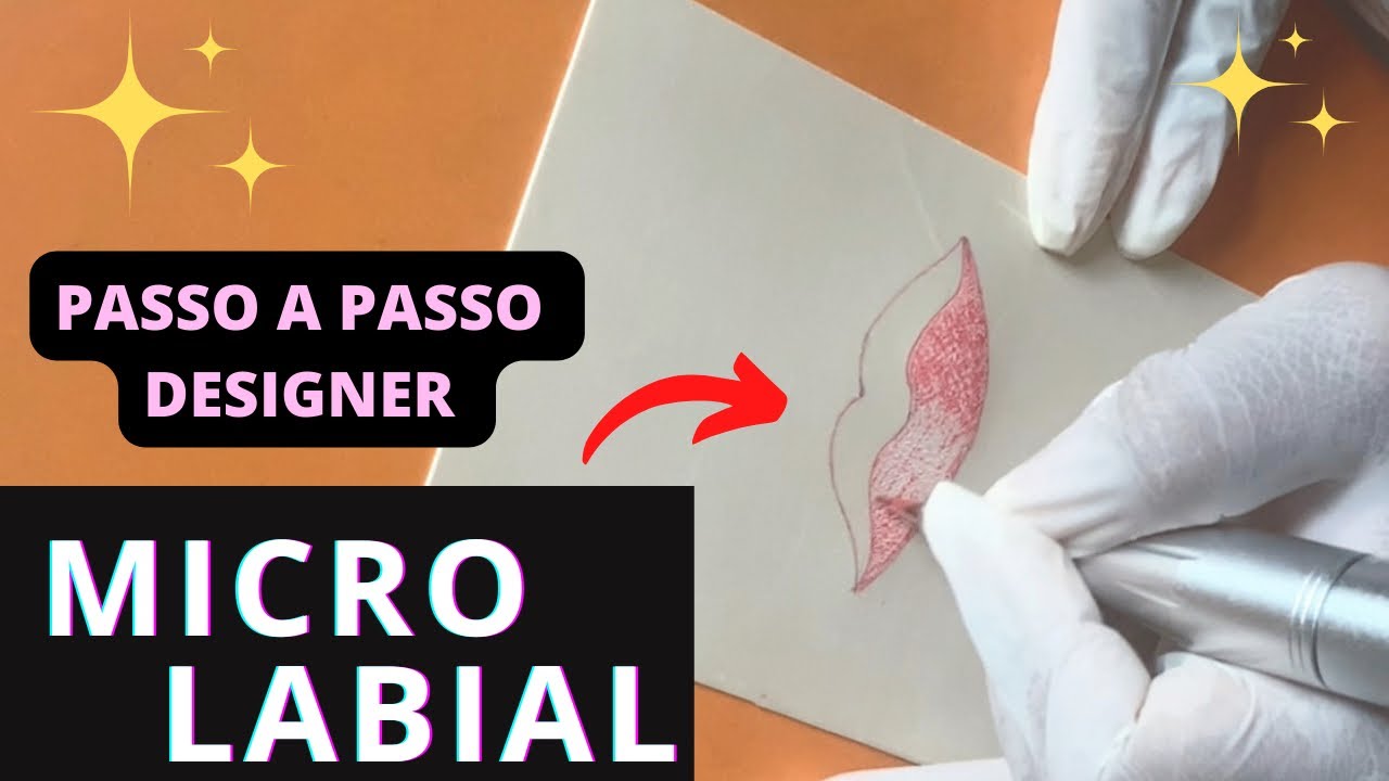 MICRO LABIAL - Designer para treino Passo a Passo | #micropigmentacion