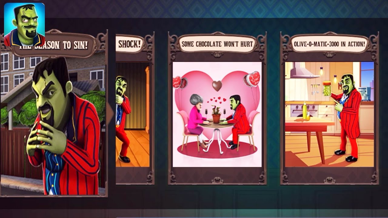 Scary Imposter   Show with a shock, Some Chocolate Won't Hurt, Olive O Matic 300 In Action