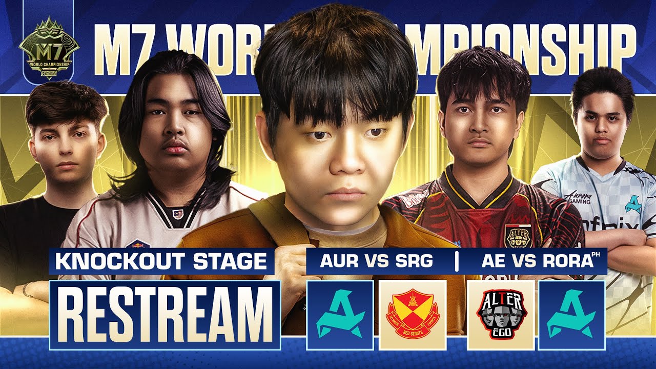 SRG VS AE TERWUJUD. RESTREAM M7 KNOCKOUT STAGE DAY 2.