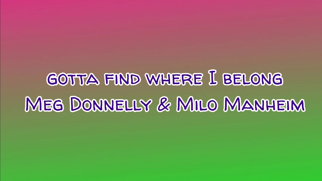 ZOMBIES 2 - GOTTA FIND WHERE I BELONG (Lyrics)