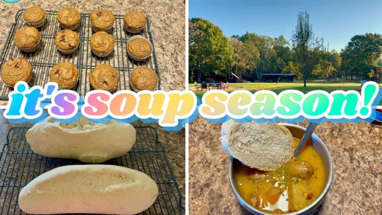 BACON CHEESEBURGER SOUP, PUMPKIN MUFFINS & MORE! || #EATATHOME DAY 17