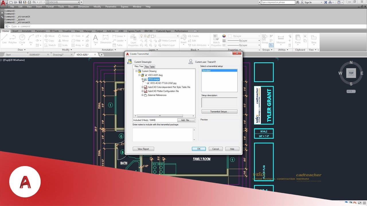 Learn AutoCAD - eTRANSMIT