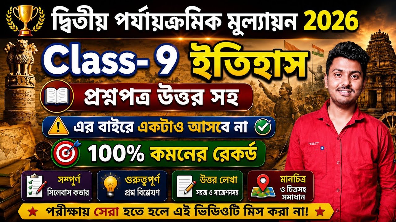 class 9 history 2nd unit test question paper 2026 | class 9 history 2nd unit test suggestion 2026