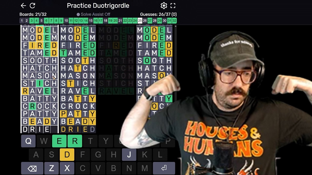 Getting better at Duotrigordle