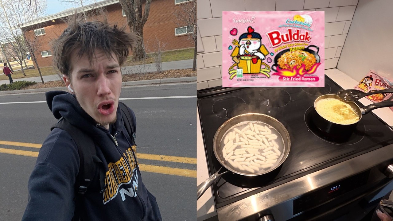 We Made Buldak Ramen Spring Rolls!?!?