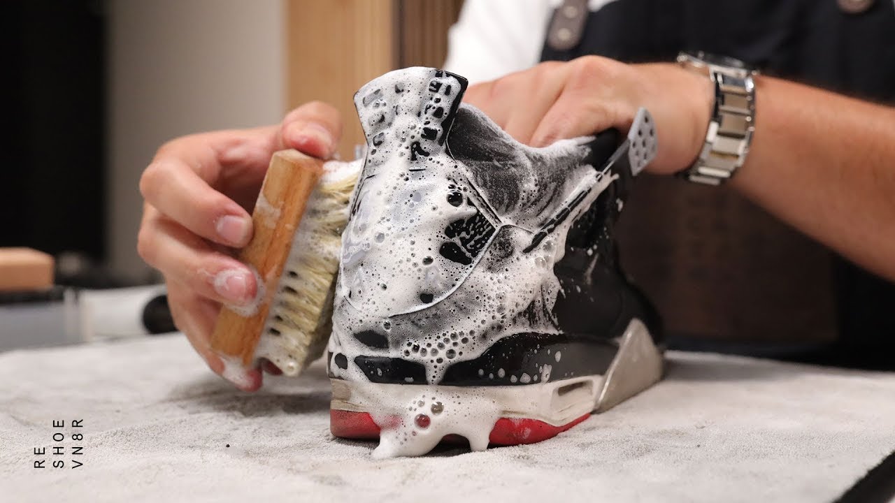 How To Clean Air Jordan Bred 4's With Reshoevn8r