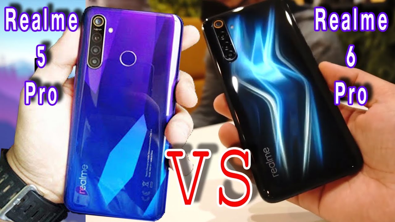 مقارنة بين اصدارين ريلمي Realme 5 Pro vs Realme 6 Pro