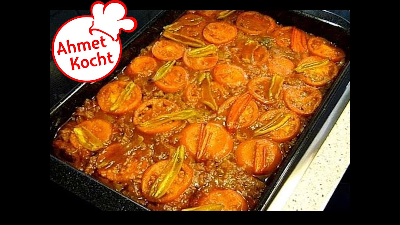 Rezept: Aubergine mit Hackfleisch | Ahmet Kocht | kochen | Folge 30