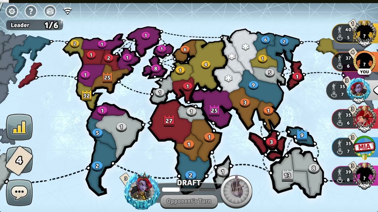 Top 20 Risk GM plays Exponential Per Player on the Classic Frozen map