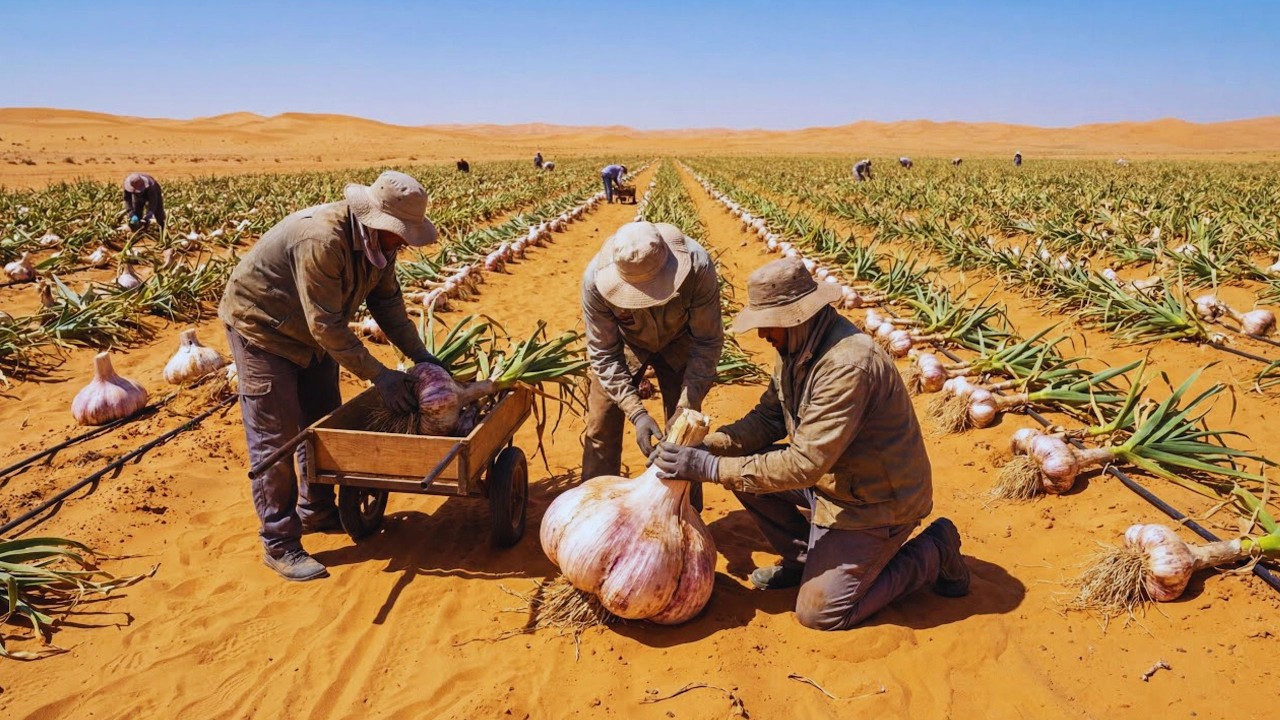 ¿Cómo se cultiva el ajo en el desierto mexicano – Los resultados han asombrado a millones