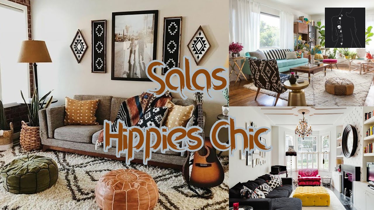Estilos de decoraci&oacute;n en salas de estar Hippie Chic o Bohemio Chic. Ideas para renovar.
