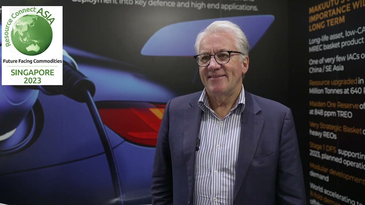 Ionic Rare Earths (ASX: IXR) chairman Trevor Benson at Future Facing Commodities Singapore.