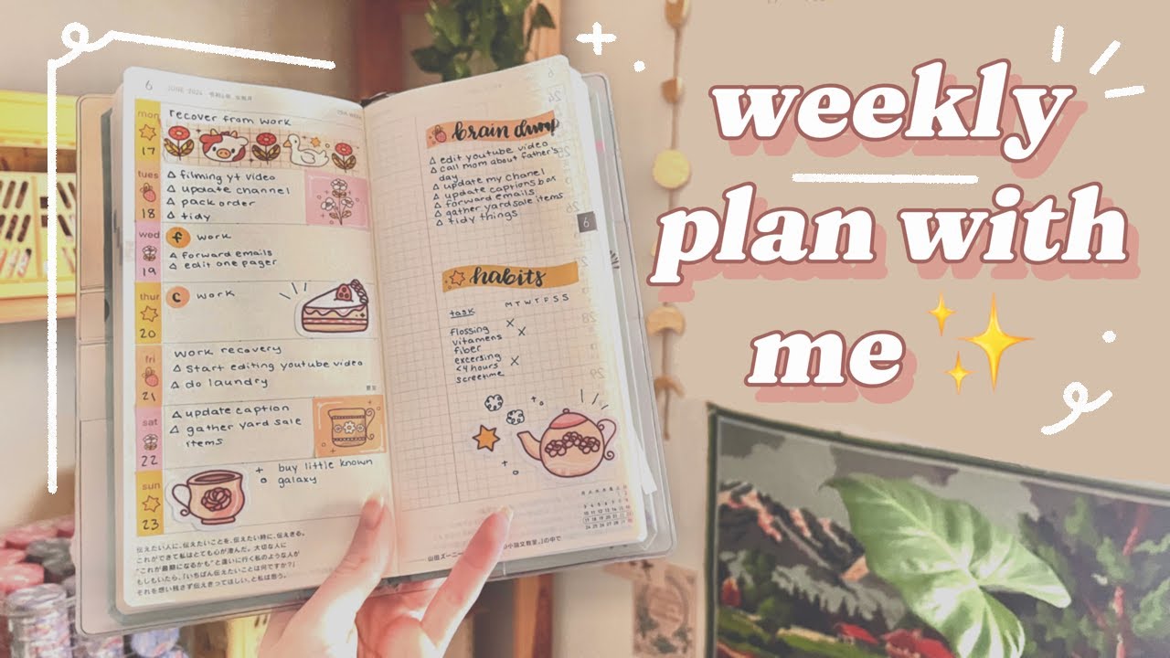 weekly plan with me in hobonichi weeks | maryberrystudio life & planner update ✨