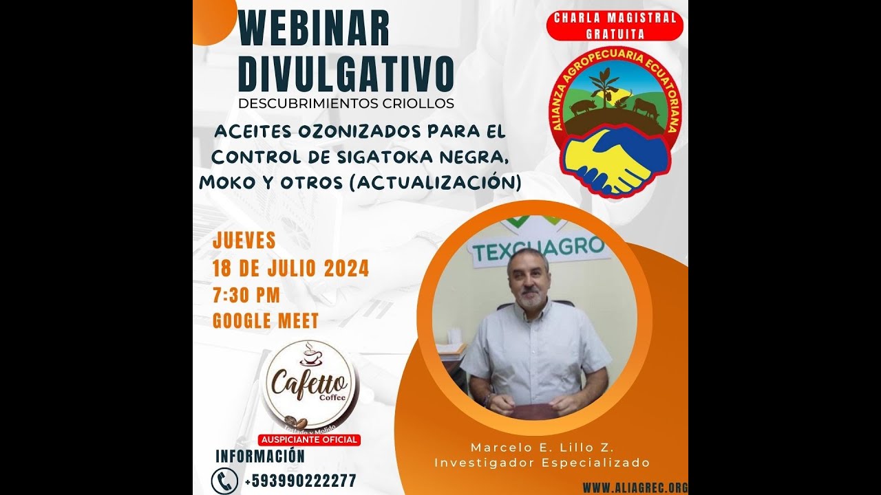 XV WDDC Aceites Ozonizados para el Control de Sigatoka, Moko y otros (Actualización).