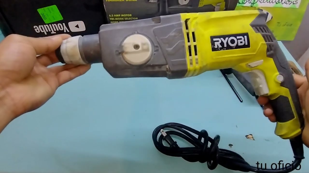 Reseña Taladro SDS-Plus Ryobi@RYOBITOOLSUSA @HomeDepot | ¿Vale la Pena?