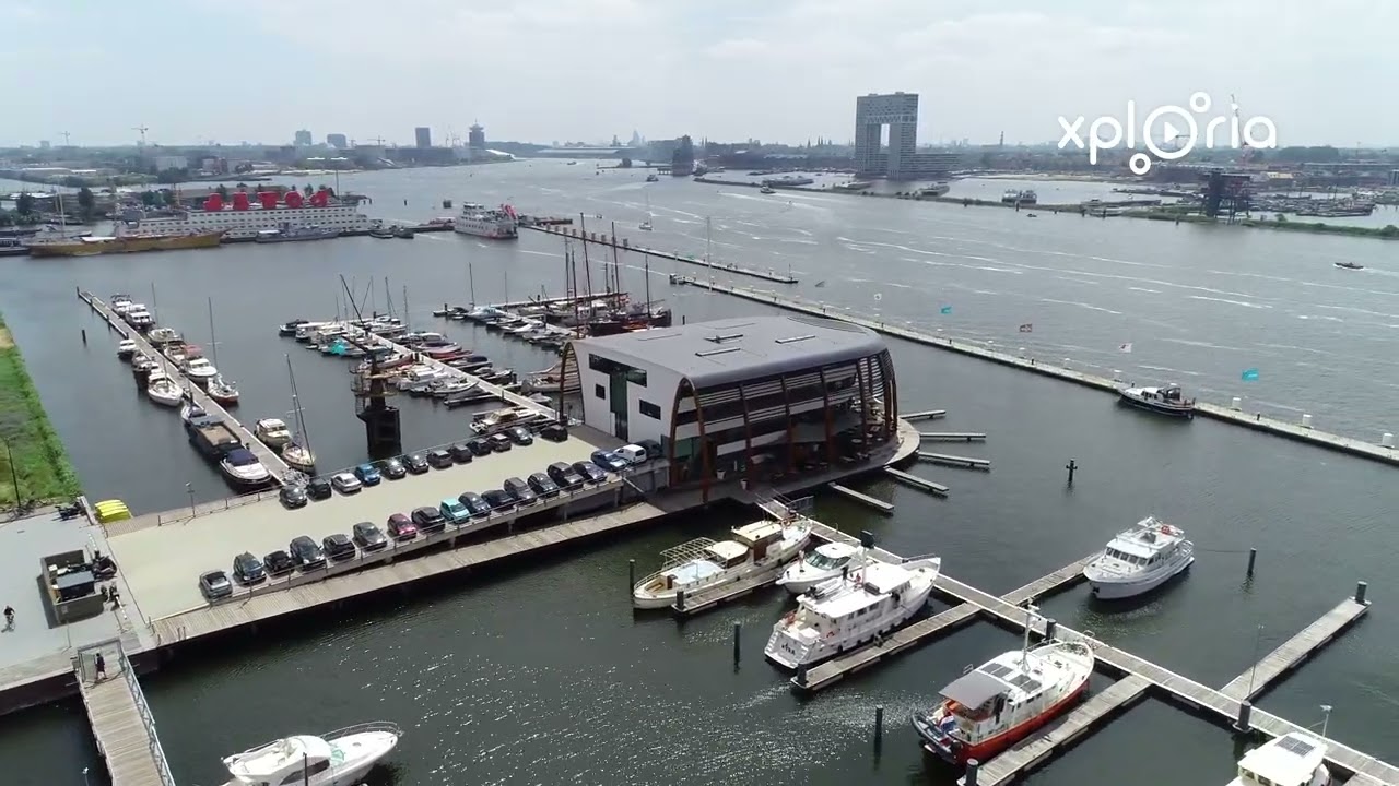 Amsterdam Marina, Netherlands 2019.07 aerial video