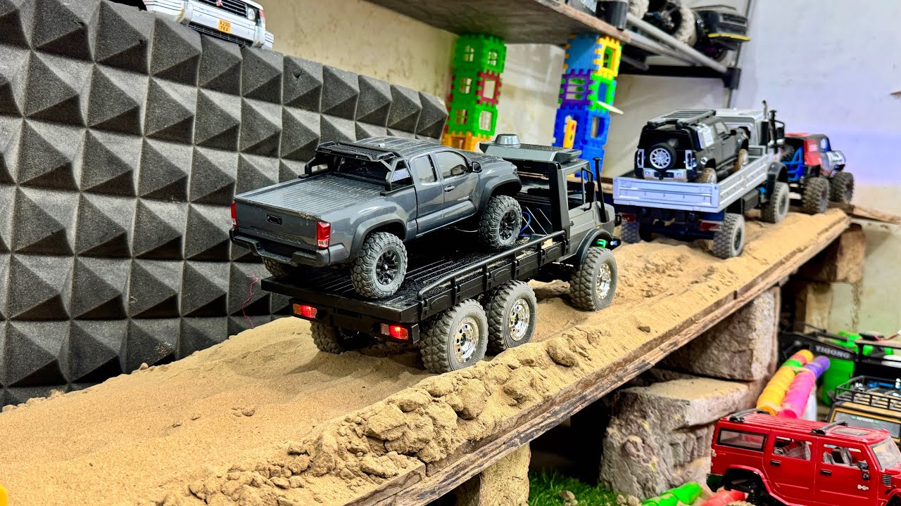 Rc Trucks ￼| 6x6 Vs 4x4 | fully loaded, heavy duty, durable test ￼