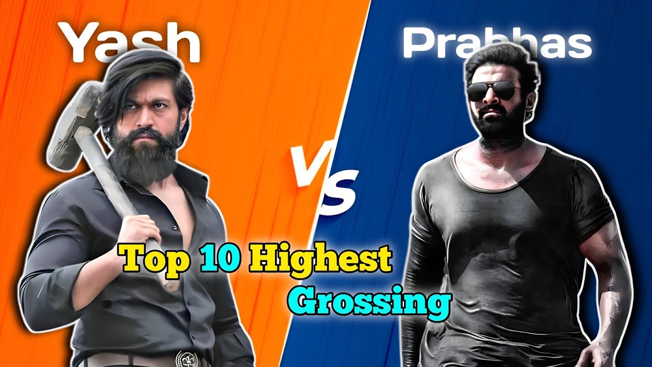 Prabhas Vs Rocking Star Yash Top 10 Highest Grossing Movies Comparison 🤯
