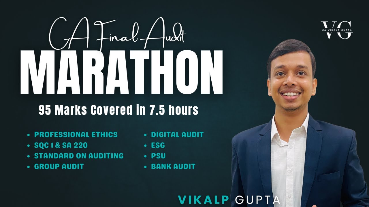 AUDIT MARATHON- MAY 25 |  Complete Revision in One Shot