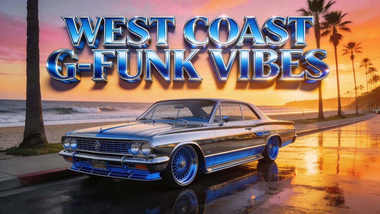 🌅 Sunset Skyline G-Funk 🌴 West Coast Chill Ride | Smooth R&B Journey