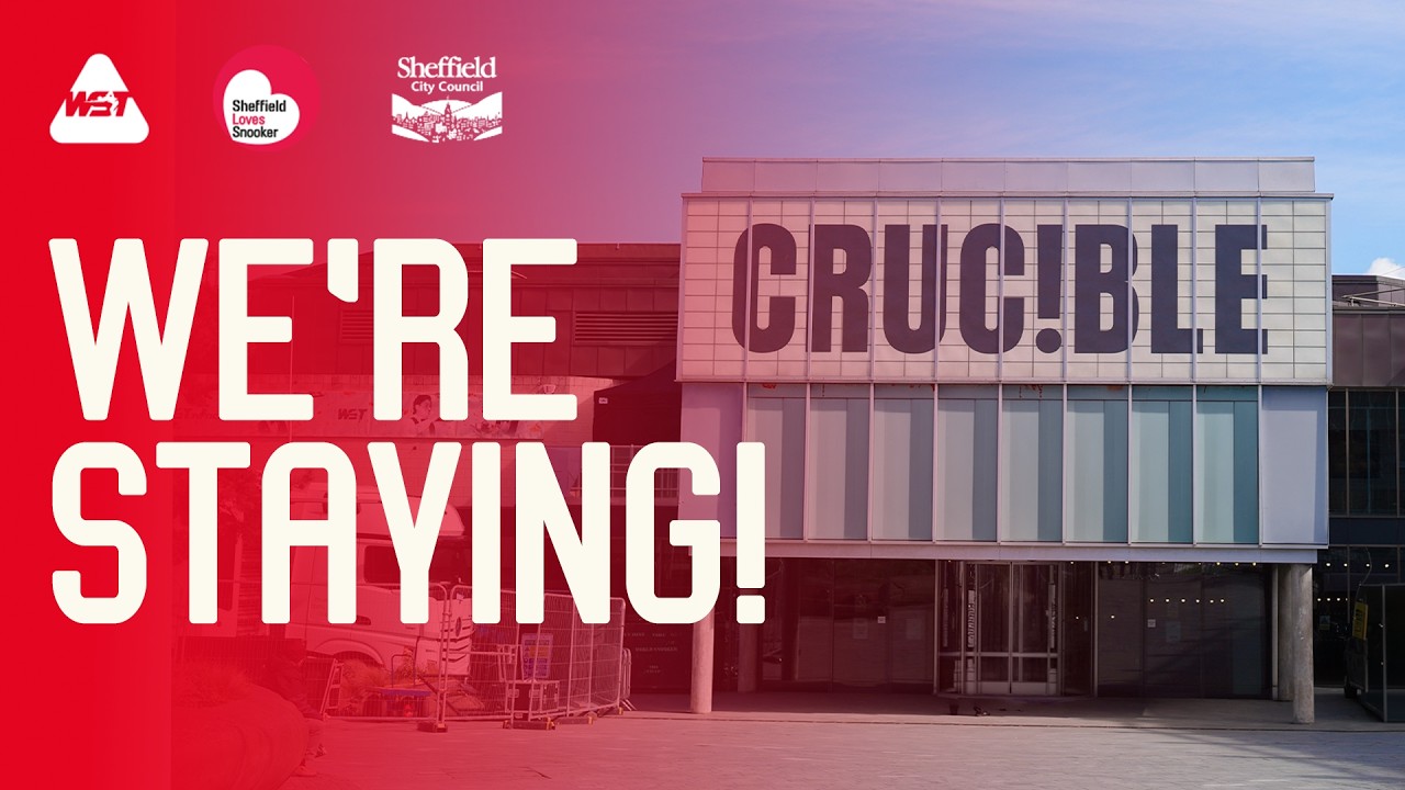 Snooker Stays At The Crucible: World Championship Commits Long Term Future To Sheffield 🏡 ❤️