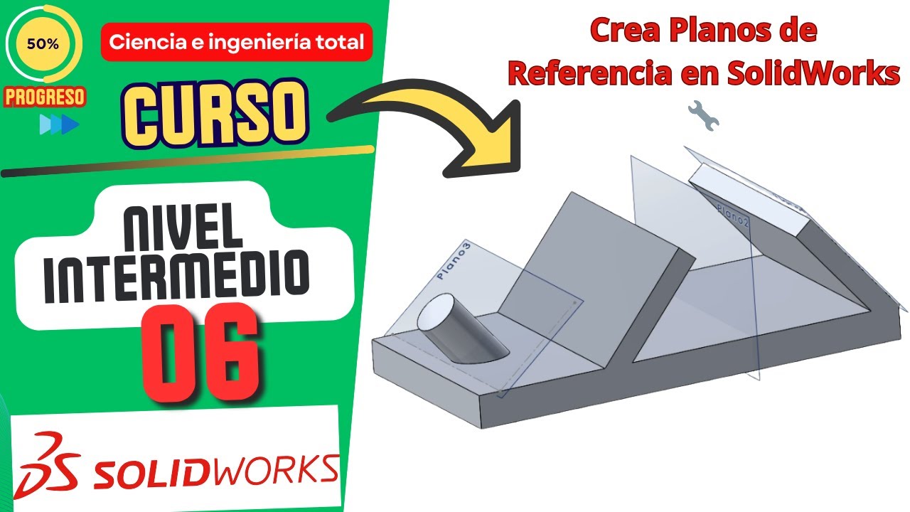 Crea Planos de Referencia y Diseños Complejos en SolidWorks