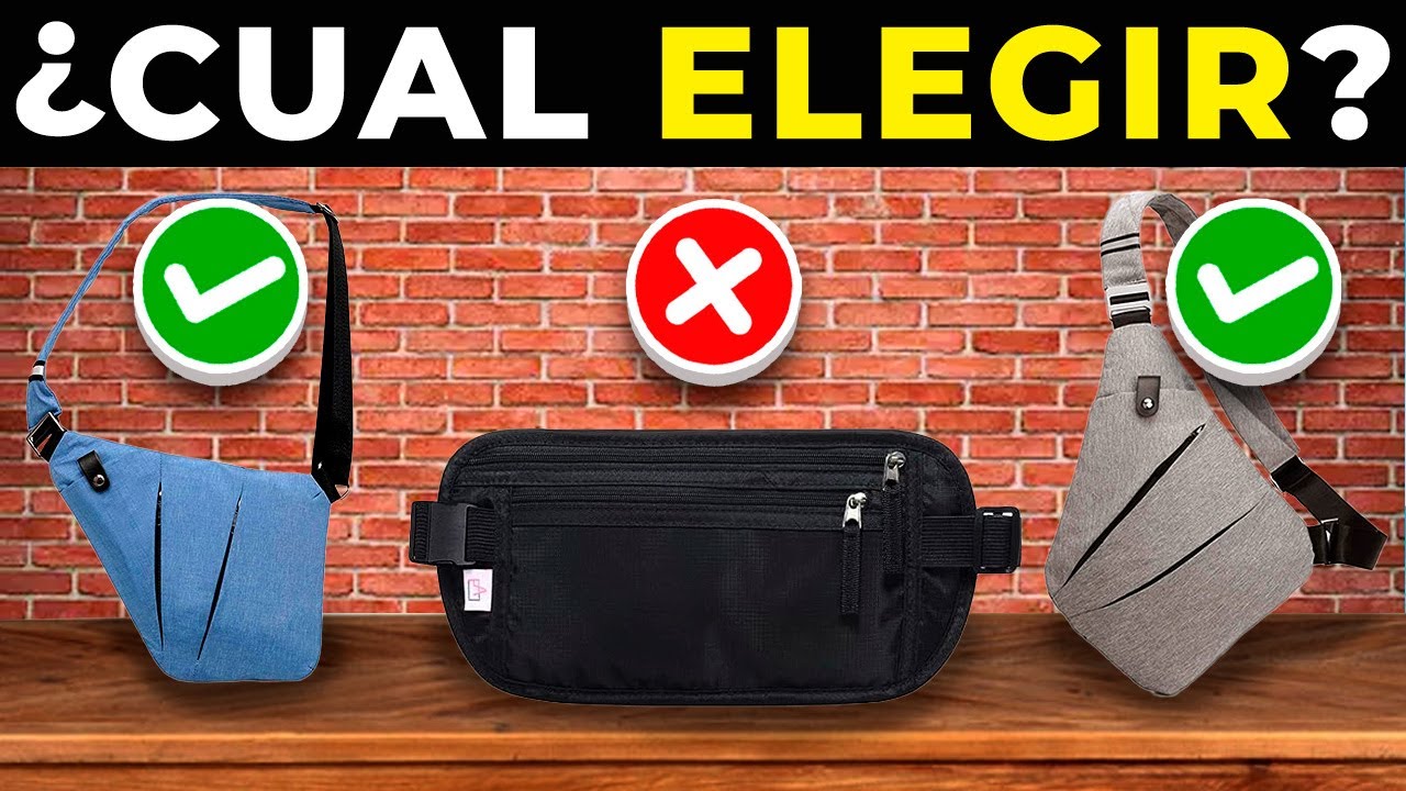 😮 Los 5 MEJORES BOLSOS ANTIRROBO y RI&Ntilde;ONERAS Para HOMBRE 2025 | CROSSBODY y M&Aacute;S