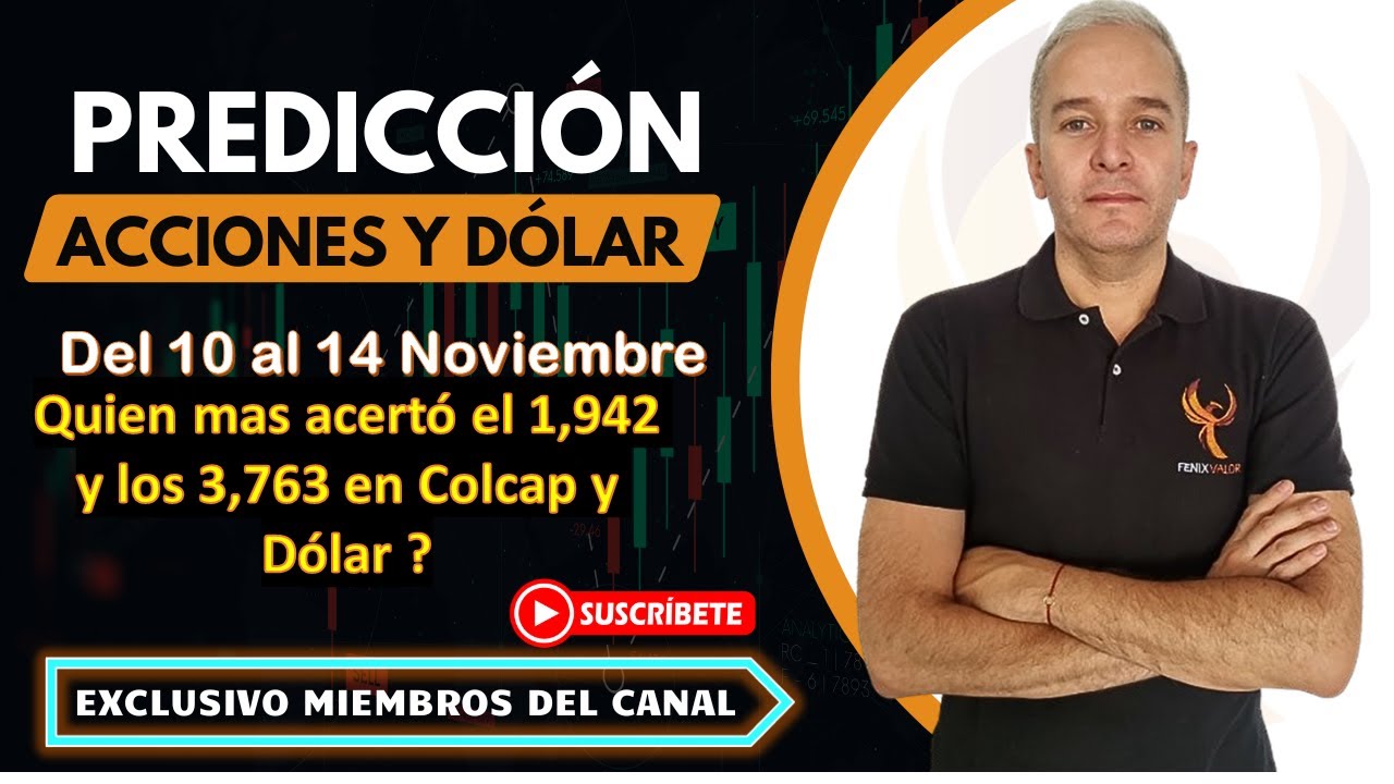 SEGUIRÁ SUBIENDO EL COLCAP LA PRÓXIMA SEMANA Y BAJANDO EL DOLAR EN COLOMBIA DEL 10 AL 14 OCTUBRE ?